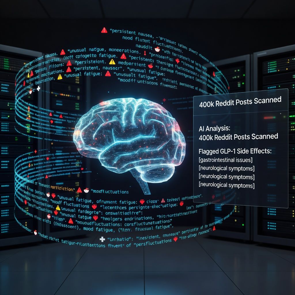 AI Scans 400k Reddit Posts to Flag Overlooked GLP-1 Side Effects