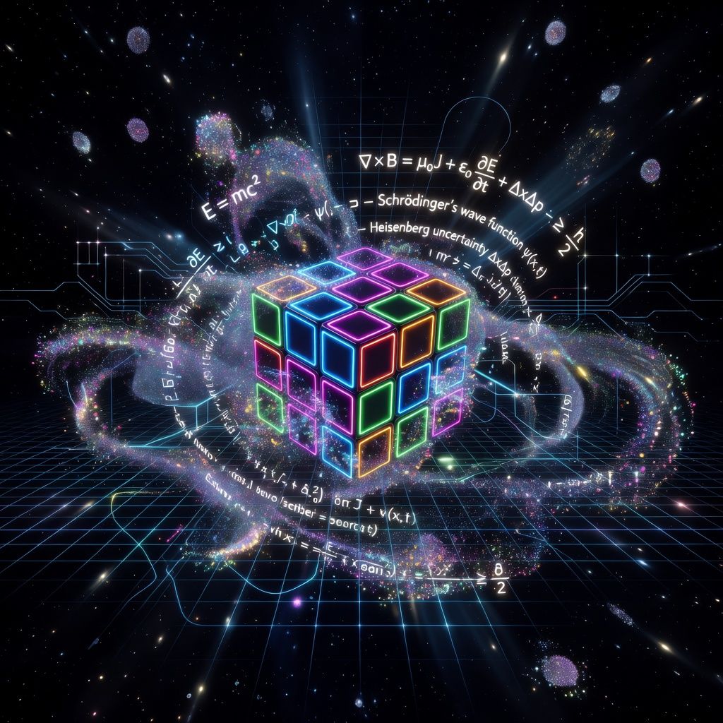 AI Trained Like a Rubik's Cube Solver Simplifies Particle Physics Equations