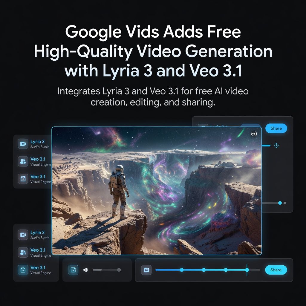 Google Vids Adds Free High-Quality Video Generation with Lyria 3 and Veo 3.1