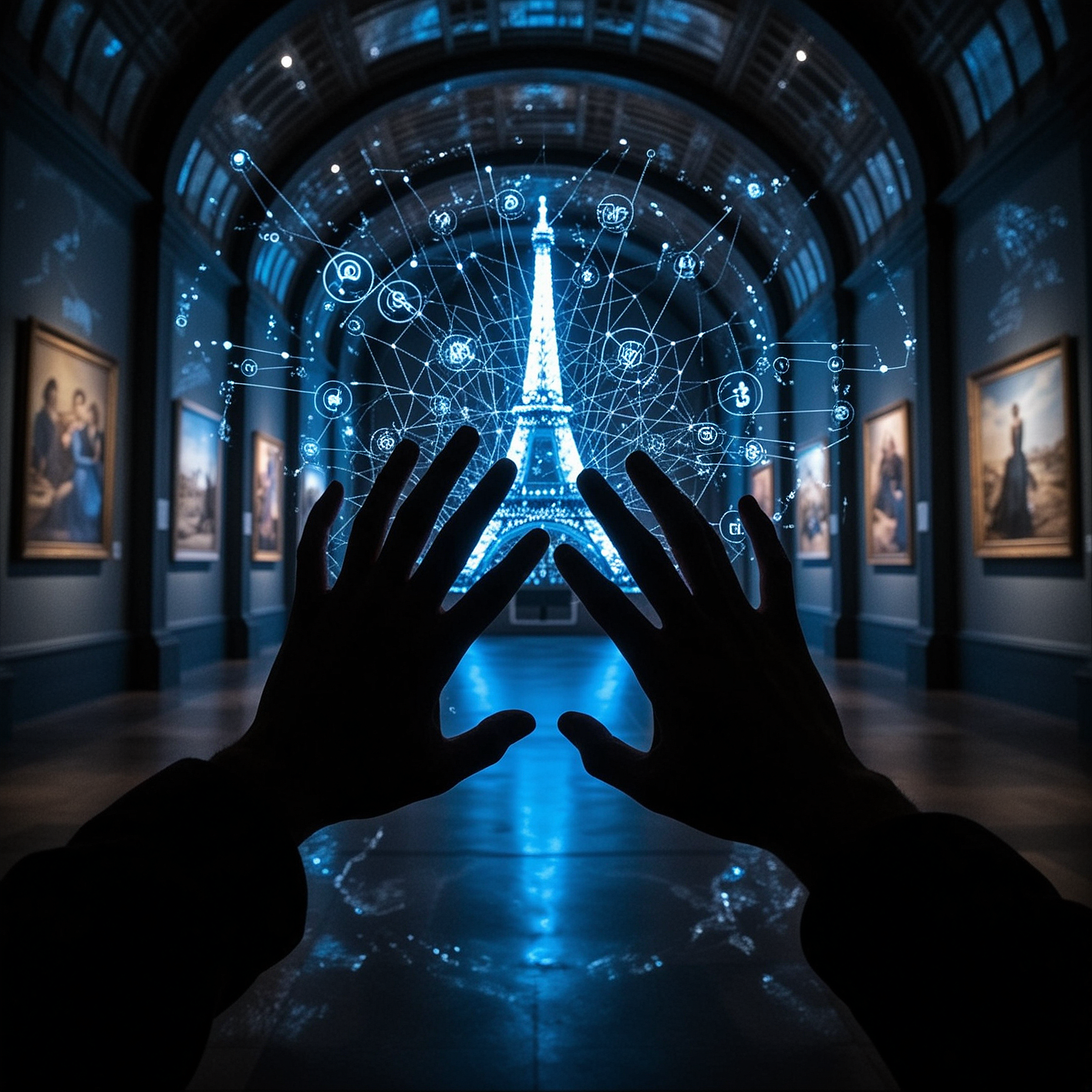 AI Agent Builds 3D Paris Art Gallery by Combining Two Open-Source Tools